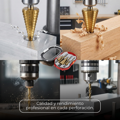 Set Broca Titanio Profesional - Compre 3 y Llevate 6 GRATIS 🎁